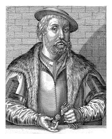 Téléchargez les photos : Portrait de Jan van Amstel, Hendrick Hondius (I), 1610 Portrait de Jan van Amstel. En dessous du portrait se trouvent le nom et six lignes en latin. - en image libre de droit