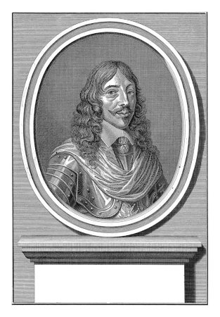 Foto de Retrato de Luis XIII, Bernard Picart, 1729 Retrato de Luis XIII, rey de Francia. Lleva una cinta con la Orden del Espíritu Santo.. - Imagen libre de derechos