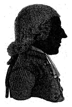 Foto de Silueta retrato de Willem van Oosterwijk Hulshoff, Antoni Zurcher, 1795 - 1797 Silueta retrato de Willem van Oosterwijk Hulshoff, proponente y escritor. - Imagen libre de derechos