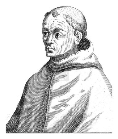 Téléchargez les photos : Portrait du cardinal français Pierre de Foix, Frans van den Wijngaerde, 1644, gravé vintage. - en image libre de droit