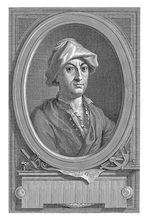 Téléchargez les photos : Portrait de Guiseppe Ignazio Rossi, Carlo Gregori, 1727 - en image libre de droit