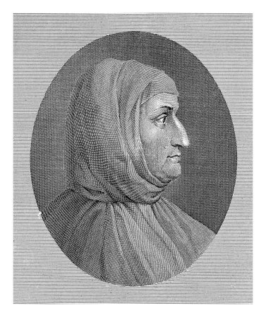 Photo for Portrait of Francesco Petrarca, Pietro Becceni, after Giuseppe Bossi, 1765 - 1829, vintage engraved. - Royalty Free Image