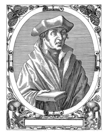 Photo for Portrait of Allard van Amsterdam, Robert Boissard, 1597 - 1599, vintage engraved. - Royalty Free Image