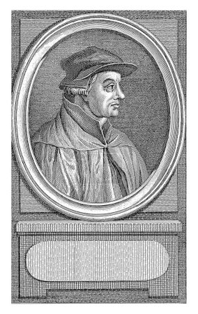 Foto de Retrato de Ulrich Zwingli, Reinier Vinkeles (I), después de Jacobus Buys, 1793 Retrato del reformador suizo Ulrich Zwingli. - Imagen libre de derechos