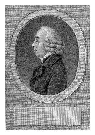 Foto de Retrato de Willem de Vos, Reinier Vinkeles (I), después de Johan Anspach, 1751 - 1816 Retrato de Willem de Vos, ministro menonita en Ámsterdam. - Imagen libre de derechos