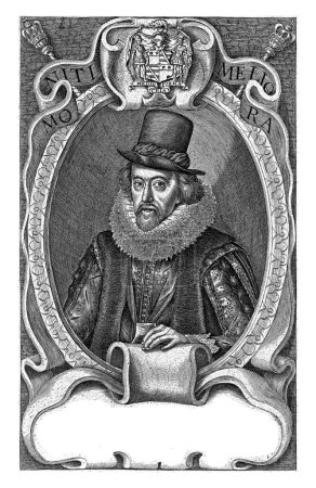 Foto de Retrato del científico Francis Bacon, Simon van de Passe, en o después de 1626 - 1647 Retrato de Sir Francis Bacon, filósofo, científico y político británico, a la edad de 66 años. - Imagen libre de derechos