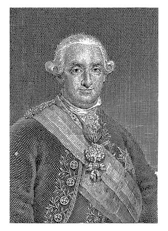 Foto de Retrato de Carlos IV, rey de España, Manuel Salvador Carmona, después de Francisco de Goya, 1744 - 1820 - Imagen libre de derechos
