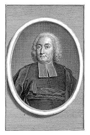 Photo for Portrait of Charles Alexandre de Montgon, Pieter Tanje, after Huber, 1748, vintage engraved. - Royalty Free Image