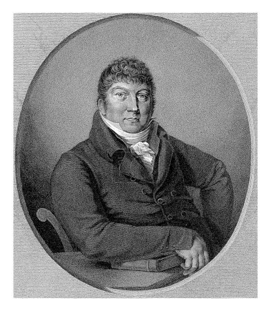 Téléchargez les photos : Portrait du médecin Nicolaas Willem Rauwenhoff, Ludwig Gottlieb Portman, d'après George Nikolaus Ritter, 1794-1828 - en image libre de droit