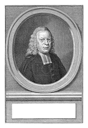 Téléchargez les photos : Portrait de Rutger Schutte, Jacob Houbraken, d'après Pieter Frederik de la Croix, après 1778 - 1794 Buste à droite de Rutger Schutte dans un ovale. - en image libre de droit