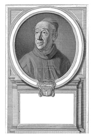Photo for Portrait of Carolus Antonius Calvi de Bononia, Nicolo Billy, after Giovanni Domenico Campiglia, c. 1750 - c. 1800, vintage engraved. - Royalty Free Image