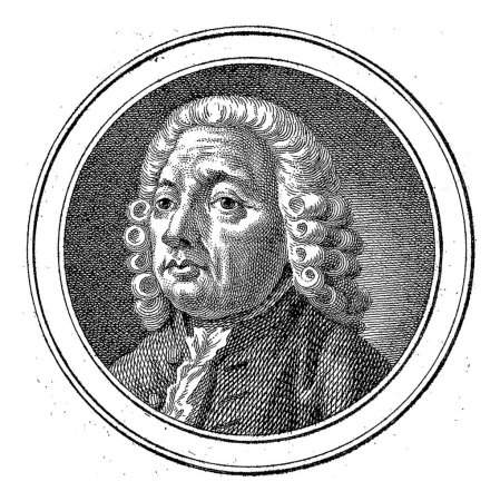 Téléchargez les photos : Portrait d'Albertus van der Schatte, Abraham Jacobsz. Hulk, 1788 Buste d'Albertus van der Schatte à gauche dans un médaillon. - en image libre de droit