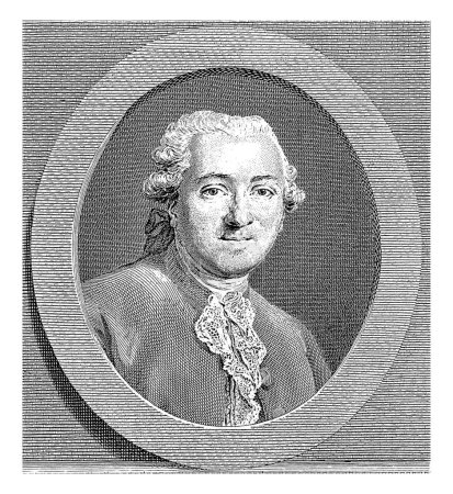 Photo for Portrait of Balthazar Georges Sage, Jacques Beauvarlet, after Guilliaume-Francois Colson, 1741 - 1797, vintage engraved. - Royalty Free Image