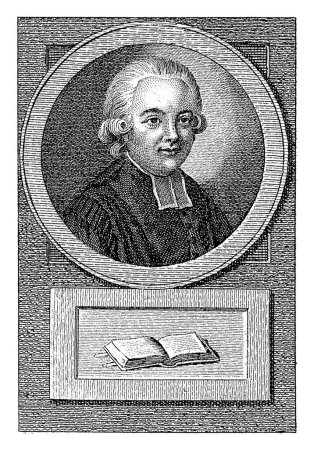 Foto de Retrato de Paul Henri Marron, Reinier Vinkeles (I), después de Jacobus Buys, 1783 - 1795 Retrato de Paul Henri Marron, pastor en París. - Imagen libre de derechos