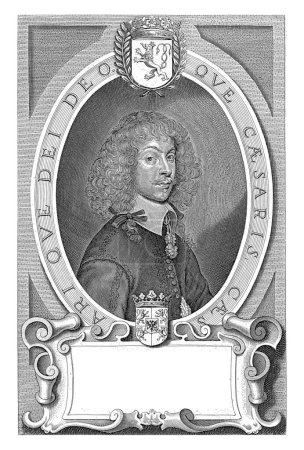 Téléchargez les photos : Portrait de Ferdinand Ernst, comte de Wallenstein, Pieter de Jode (II), d'après Anselm van Hulle, 1648 Buste portrait de Ferdinand Ernst, comte de Wallenstein. - en image libre de droit