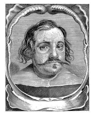 Photo for Portret van Flavio Ventriglia, Giacomo Piccini, 1647, vintage engraved. - Royalty Free Image