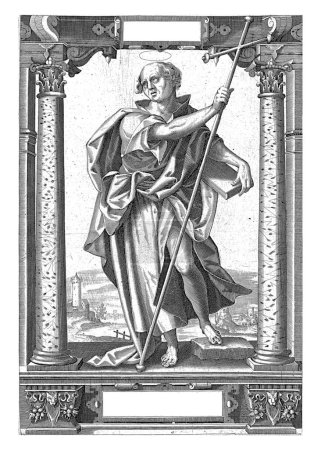 Téléchargez les photos : Philippe l'Apôtre, Dietrich Kruger, 1614, millésime gravé. - en image libre de droit