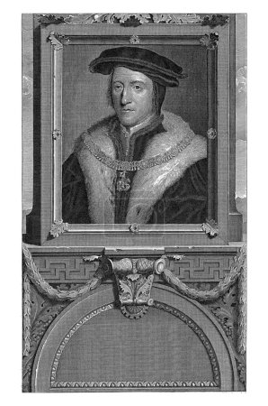 Téléchargez les photos : Portrait de Thomas Howard, comte de Norfolk, Pieter van Gunst, d'après Adriaen van der Werff, vers 1669 - 1731 Thomas Howard, comte de Norfolk et président du Conseil royal. - en image libre de droit