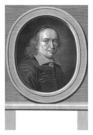 Photo for Portrait of Reinhold Curike, Johannes Willemsz. Munnickhuysen, 1685 - 1721 Portrait of Reinhold Curike, secretary at Danzig. Below the portrait a four-line text in Latin. - Royalty Free Image
