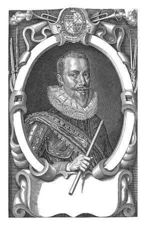 Téléchargez les photos : Portrait d'Edward Cecil, vicomte de Wimbledon, Simon van de Passe, 1618 Portrait du soldat Edward Cecil, vicomte de Wimbledon. - en image libre de droit