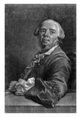 Téléchargez les photos : Portrait de François-Louis Colins, Aert Schouman, d'après M. van Loo, 1756 Le marchand d'art français François-Louis Colins. - en image libre de droit