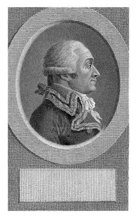 Photo for Portrait of Charles Francois Dumouriez, Lambertus Antonius Claessens, c. 1792 - c. 1808, vintage engraved. - Royalty Free Image