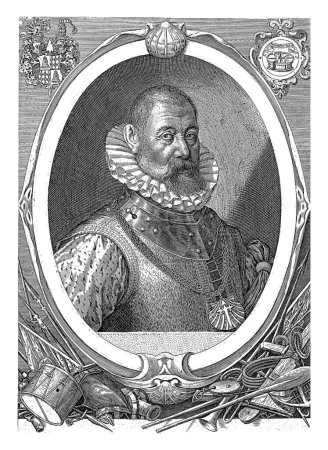 Téléchargez les photos : Portrait de Guillen de San Clemente, Aegidius Sadeler, 1597 - 1608 Guillen de San Clemente, ambassadeur d'Espagne à la cour impériale de Rodolphe II. - en image libre de droit