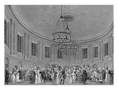 Foto de Auditorio en Felix Meritis, 1789, Reinier Vinkeles (I), después de Jacques Kuyper, después de Pieter Barbiers (I), 1794 Visitantes en el Auditorio en el edificio del Felix Meritis. - Imagen libre de derechos