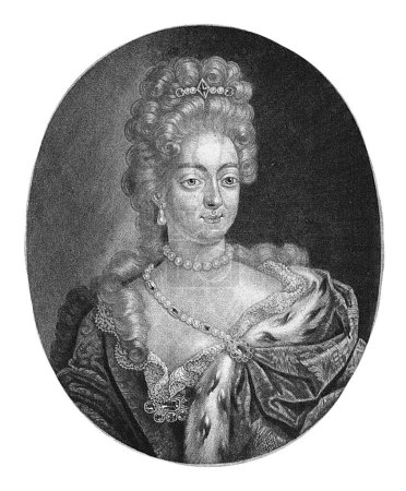 Photo for Portrait of Amalia Wilhelmina of Brunswick-Luneburg, Pieter Schenk (I), 1699 - 1713 Amalia Wilhelmina, Duchess of Brunswick-Luneberg and from 1699 - Royalty Free Image