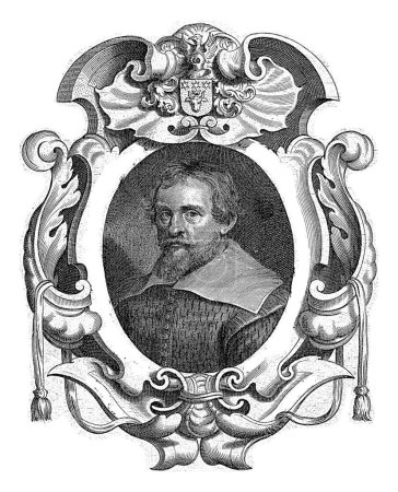 Téléchargez les photos : Portrait de Willem Elinck, Pieter de Jode, d'après Gonsales Cokes, 1639 Buste portrait du secrétaire Willem Elinck, à l'âge de 49 ans. - en image libre de droit