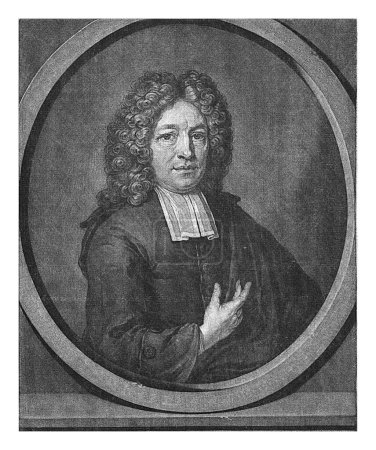 Téléchargez les photos : Portrait du prédicateur Adriaan van Oostrum, anonyme, 1680 - 1713 - en image libre de droit