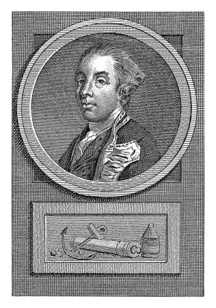 Foto de Retrato de George Brydges, Barón Rodney, Reinier Vinkeles (I), después de Jacobus Buys, 1783 - 1795 Retrato de George Brydges, Barón Rodney, almirante de la flota inglesa. - Imagen libre de derechos