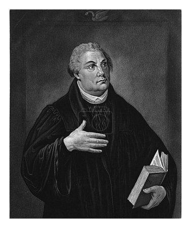 Foto de Retrato de Martin Luther, Frederik Christiaan Bierweiler, después de Lucas Cranach (I), 1803 - después de 1833 - Imagen libre de derechos
