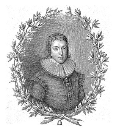 Téléchargez les photos : Portrait de l'écrivain et poète John Milton, Giovanni Battista Cipriani, d'après anonyme, 1740 - en image libre de droit