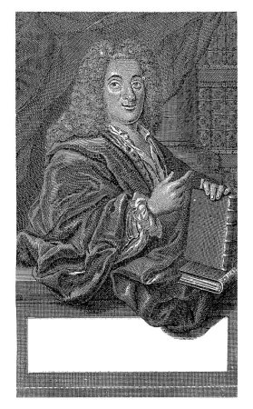 Photo for Portrait of Pierre Fauchard, Georg Paul Busch, c. 1716 - 1756, vintage engraved. - Royalty Free Image