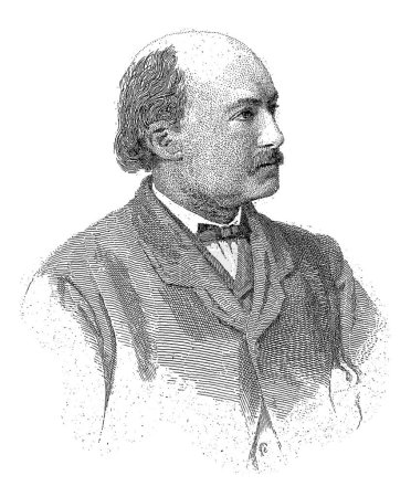 Foto de Retrato de Johann Philip van der Kellen, Johannes Arnoldus Boland, c. 1850 - c. 1920 - Imagen libre de derechos