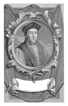 Téléchargez les photos : Portrait de John Fisher, Gerard Valck, d'après Adriaen van der Werff, 1697 Portrait de l'évêque anglais John Fisher. Tiré d'une série de sept portraits de personnages historiques. - en image libre de droit
