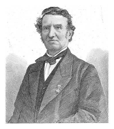 Téléchargez les photos : Portrait de A.J.L.M. Lux, fondateur du Vincentiusvereniging aux Pays-Bas, Dirk Jurriaan Sluyter, 1860-1886 - en image libre de droit