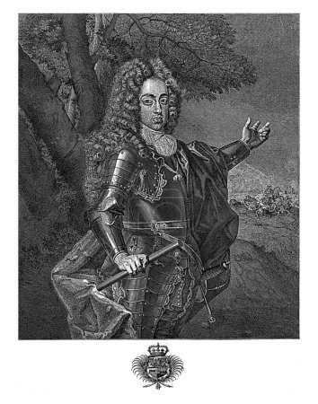 Foto de Retrato de Carlos VI, emperador del Sacro Imperio Romano Germánico, Andrés Reinhard (I), después de Frans van Stampart, 1686 - 1742 - Imagen libre de derechos