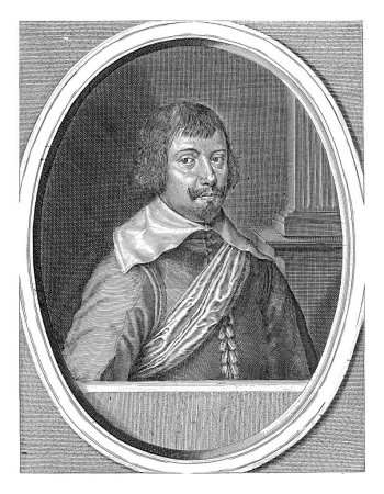 Téléchargez les photos : Portrait de Francisco de Melo, Crispijn van de Passe (II), 1604 - 1670 Portrait de Francisco de Melo, comte d'Assumar, gouverneur du sud des Pays-Bas. - en image libre de droit