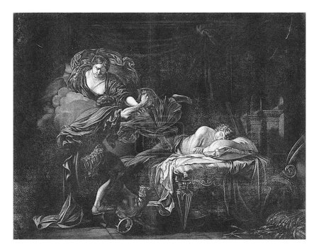 Téléchargez les photos : Cérès transforme Lyncus en lynx, Jacob Gole, d'après Gérard de Lairesse, 1670-1724 Cérès transforme Lyncus en lynx parce qu'il tente jalousement de tuer Triptolemus dans son sommeil. - en image libre de droit