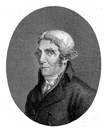 Foto de Retrato de Izaak Jansz. de Wit, Joannes Pieter Visser Bender, 1809 - 1813 Retrato del grabador holandés Izaak Jansz. el Blanco. - Imagen libre de derechos