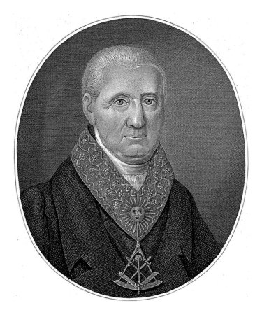 Photo for Portrait of the freemason Hagen, Dirk Sluyter, after Harmanus Langerveld, 1828 - Royalty Free Image