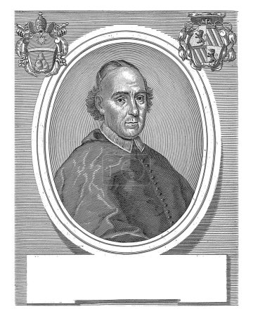 Photo for Portrait of Cardinal Nicola Caracciolo, Girolamo Rossi (II), after Pietro Nelli, 1715 - 1762, vintage engraved. - Royalty Free Image