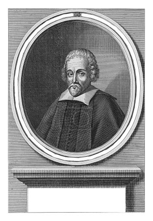 Foto de Retrato del teólogo Fausto Paolo Sozzini, Lambert Visscher (atribuido a), 1643 - 1691, grabado vintage. - Imagen libre de derechos