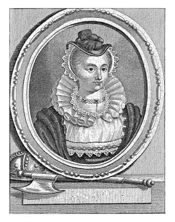 Foto de Retrato de la reina María I Estuardo, de Escocia, Carel Jacob de Huyser, después de Reinier Vinkeles (I), 1763 - 1804 Busto de María I Estuardo, reina de Escocia - Imagen libre de derechos