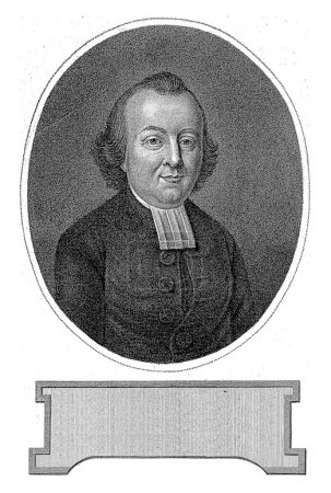 Foto de Retrato de Joannes Wilhelmus Kraals, Hendrik Roosing, después de Hieronymus Lapis, 1794 Retrato de Joannes Wilhelmus Kraals a la edad de 52. - Imagen libre de derechos