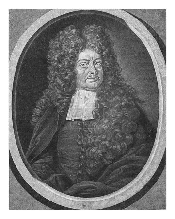 Foto de Retrato del teólogo Otto Mencking, Pieter Schenk (I), 1670 - 1713 - Imagen libre de derechos