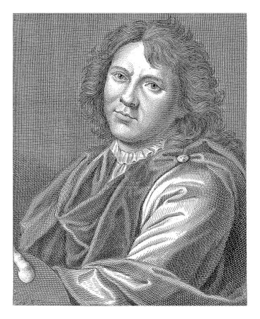 Téléchargez les photos : Portrait de l'artiste Adriaen van der Werff, Cosmo Colombini, d'après Ignazio Enrico Hugford, d'après Adriaen van der Werff, 1769 - 1775. - en image libre de droit