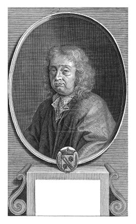 Téléchargez les photos : Portrait de Jean Baptiste Tavernier, Hendrik Cause, 1679-1699, gravé vintage. - en image libre de droit
